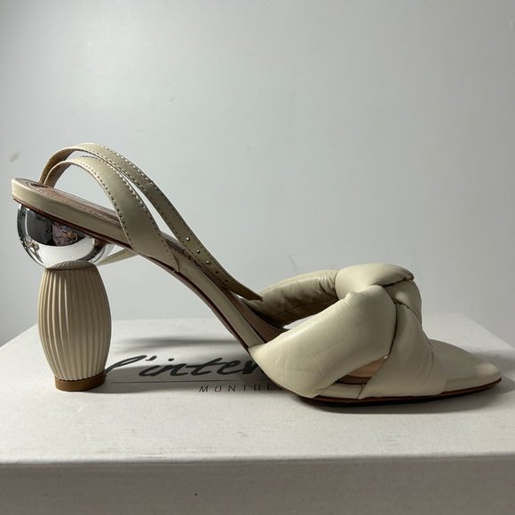 L'intervalle Susanita Nude Leather Heals - Picture 8 of 8